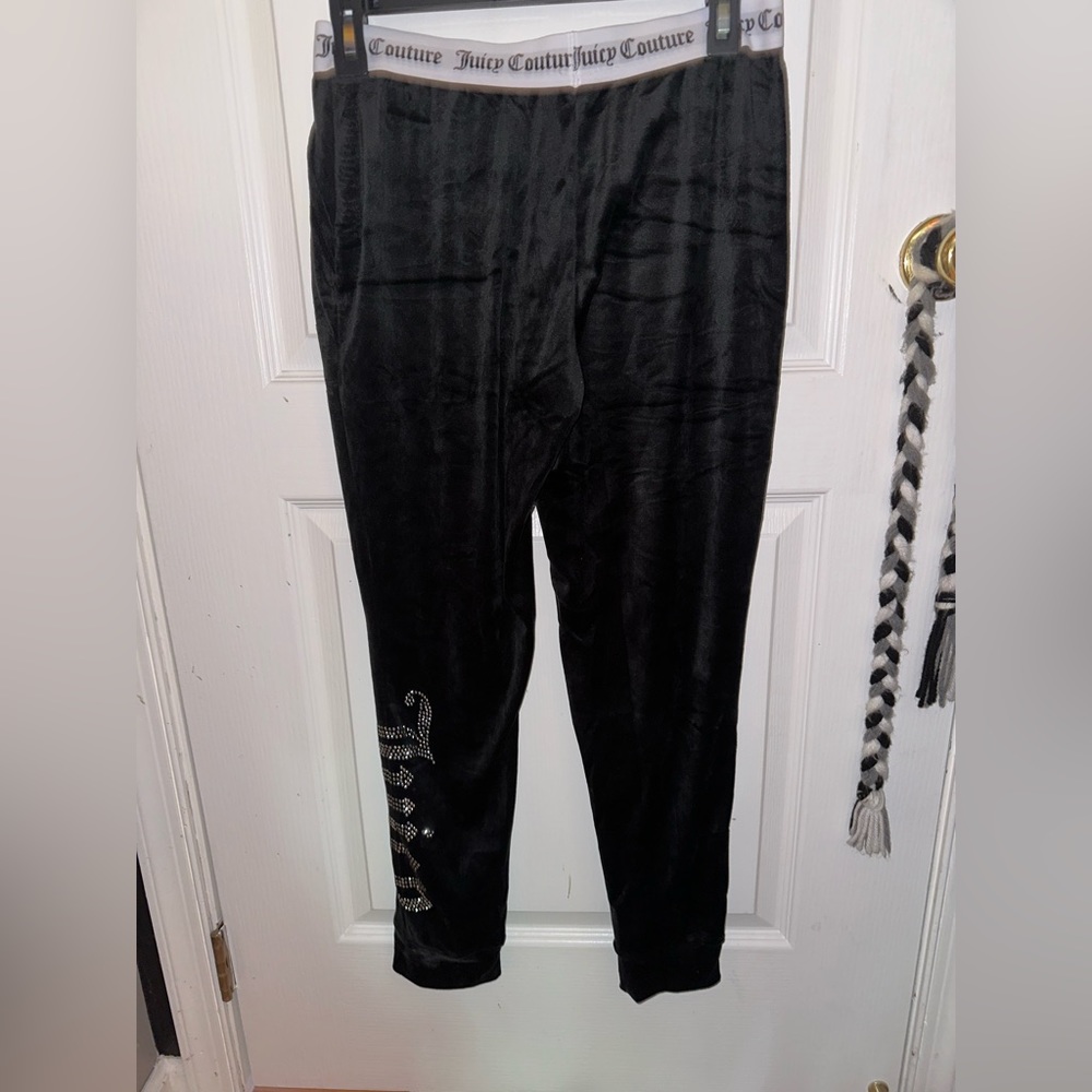 black juicy couture joggers NWOT logo waistband